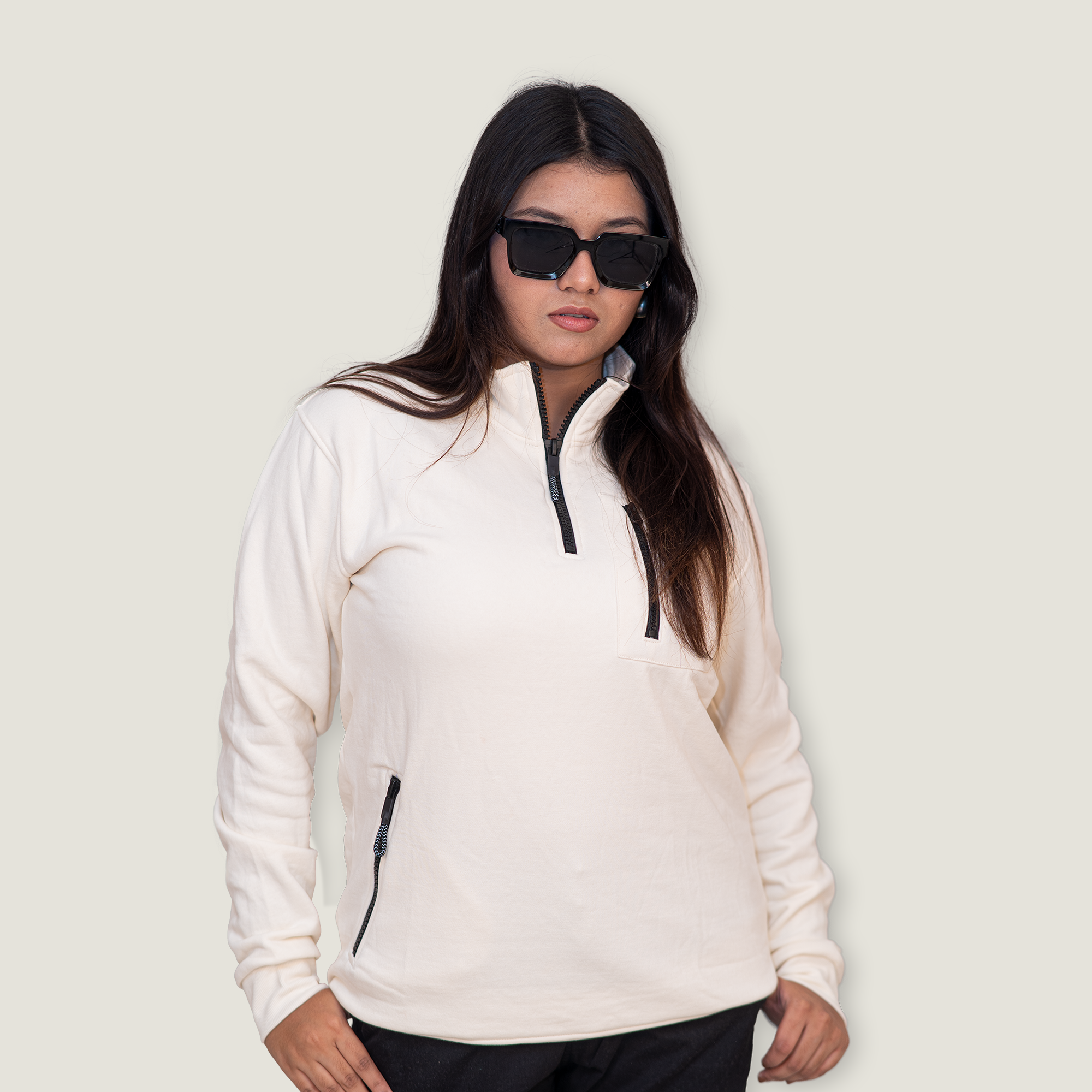 Venso Apex Quater Zip - Ivory