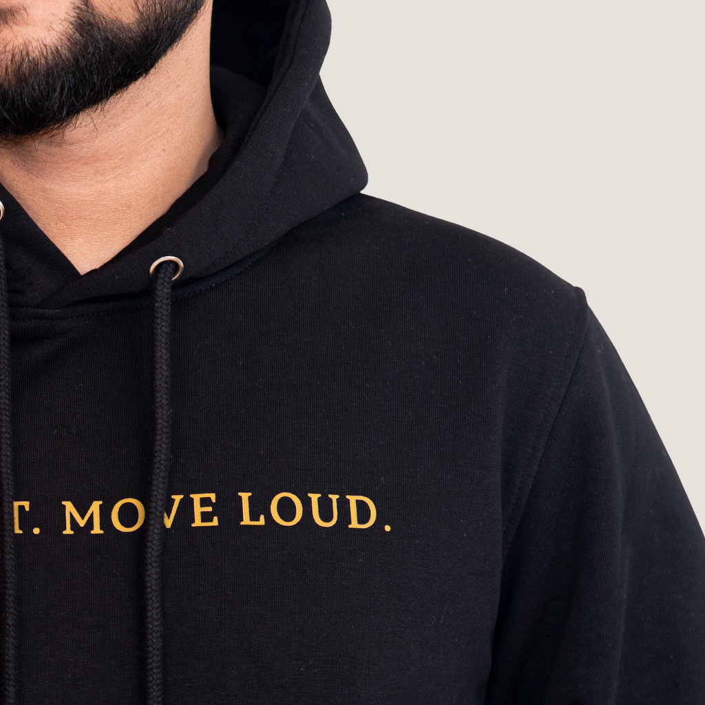 The "Stay Quiet. Move Loud." Statement Hoodie