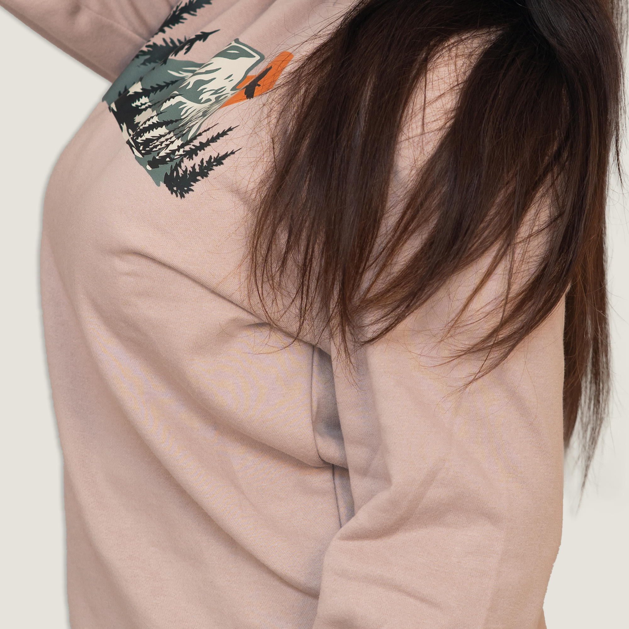 Comfort Fit Long Sleeve Shirt | Hiking Camping Print