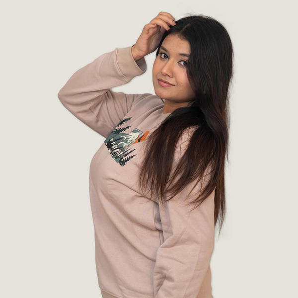 Comfort Fit Long Sleeve Shirt | Hiking Camping Print