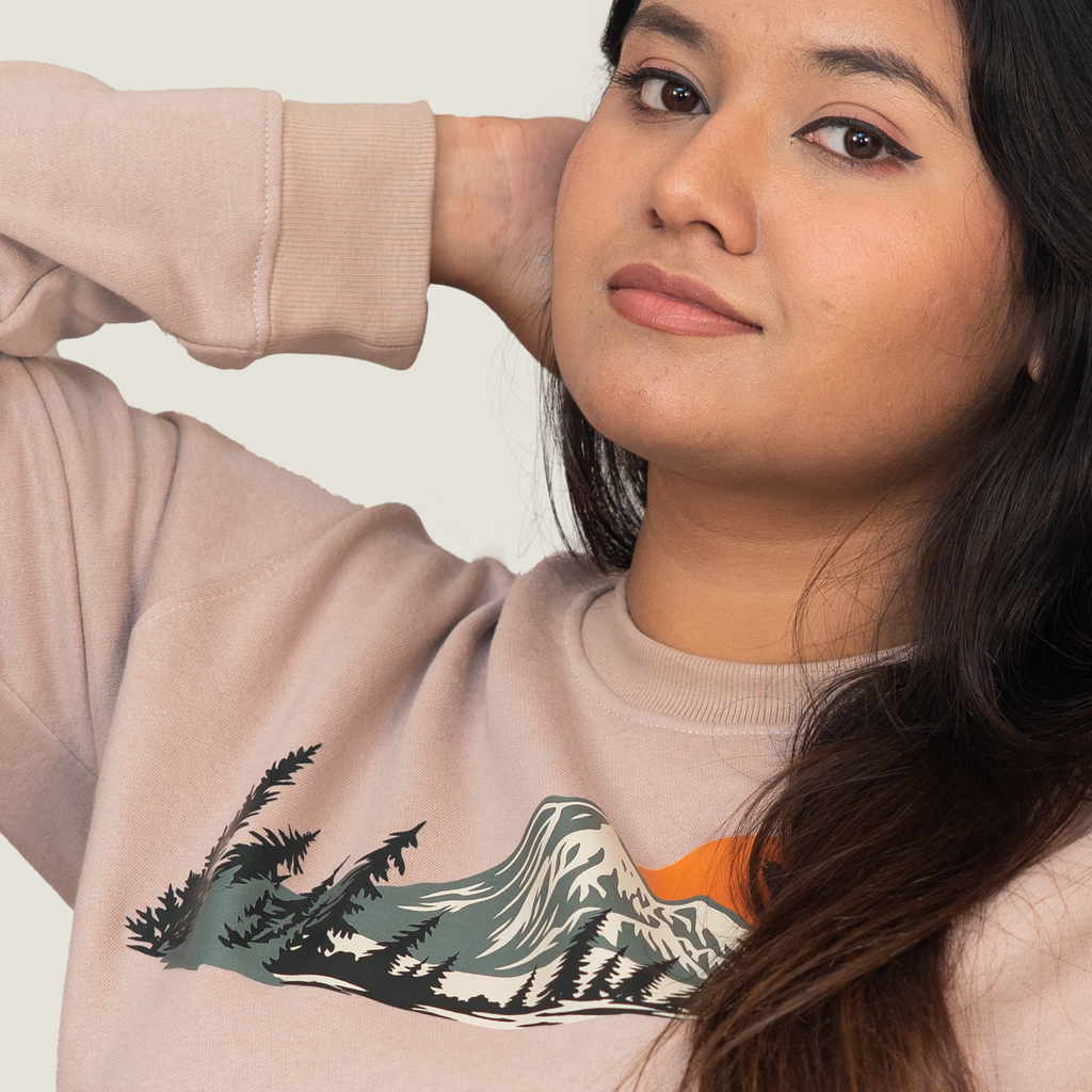 Comfort Fit Long Sleeve Shirt | Hiking Camping Print