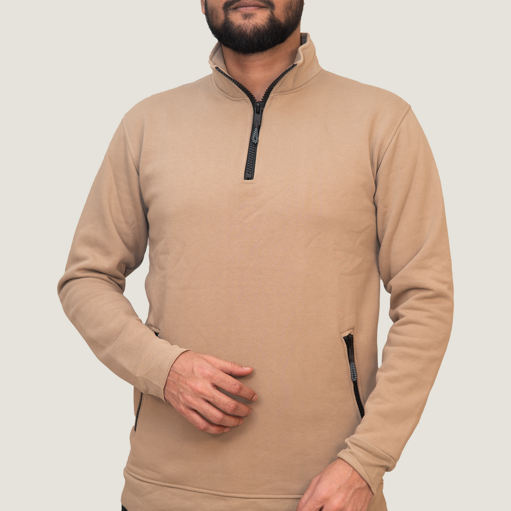 Venso Apex Quater Zip - Sandstone