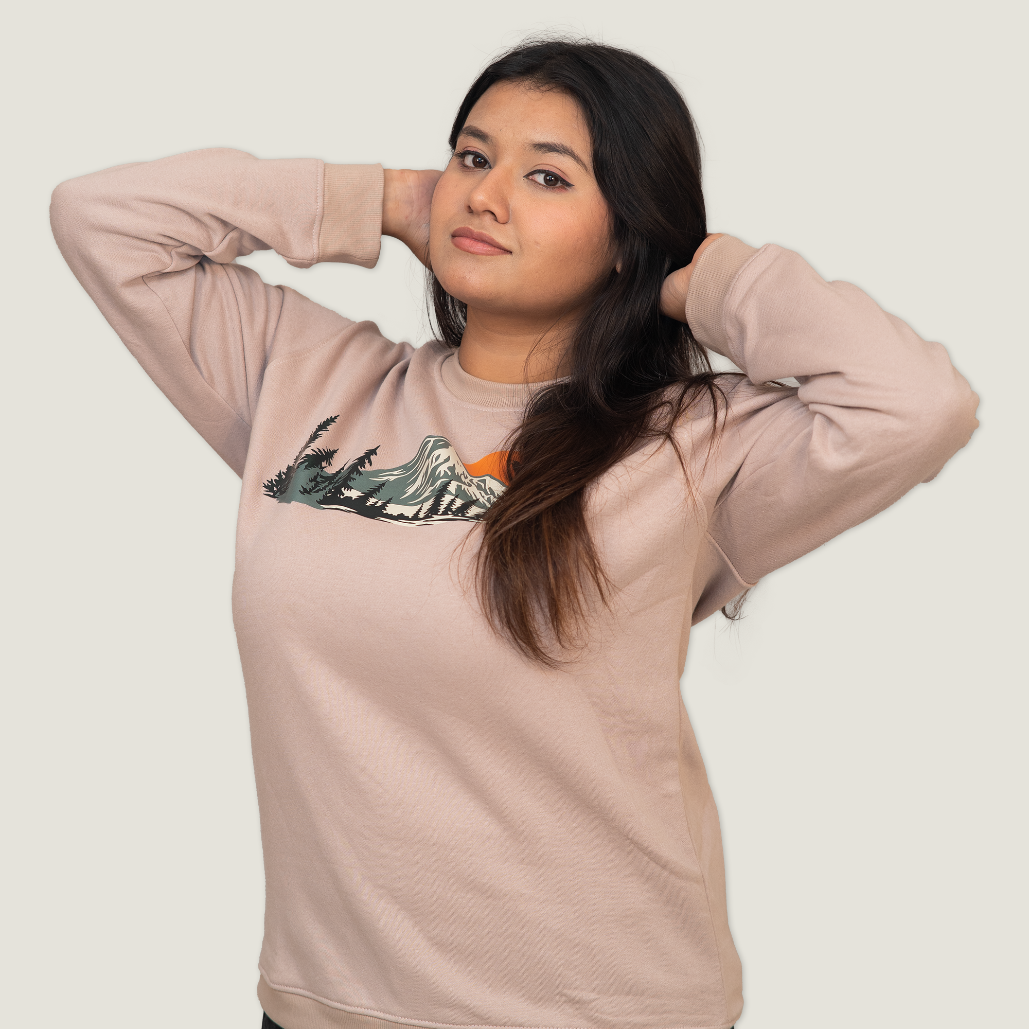 Comfort Fit Long Sleeve Shirt | Hiking Camping Print