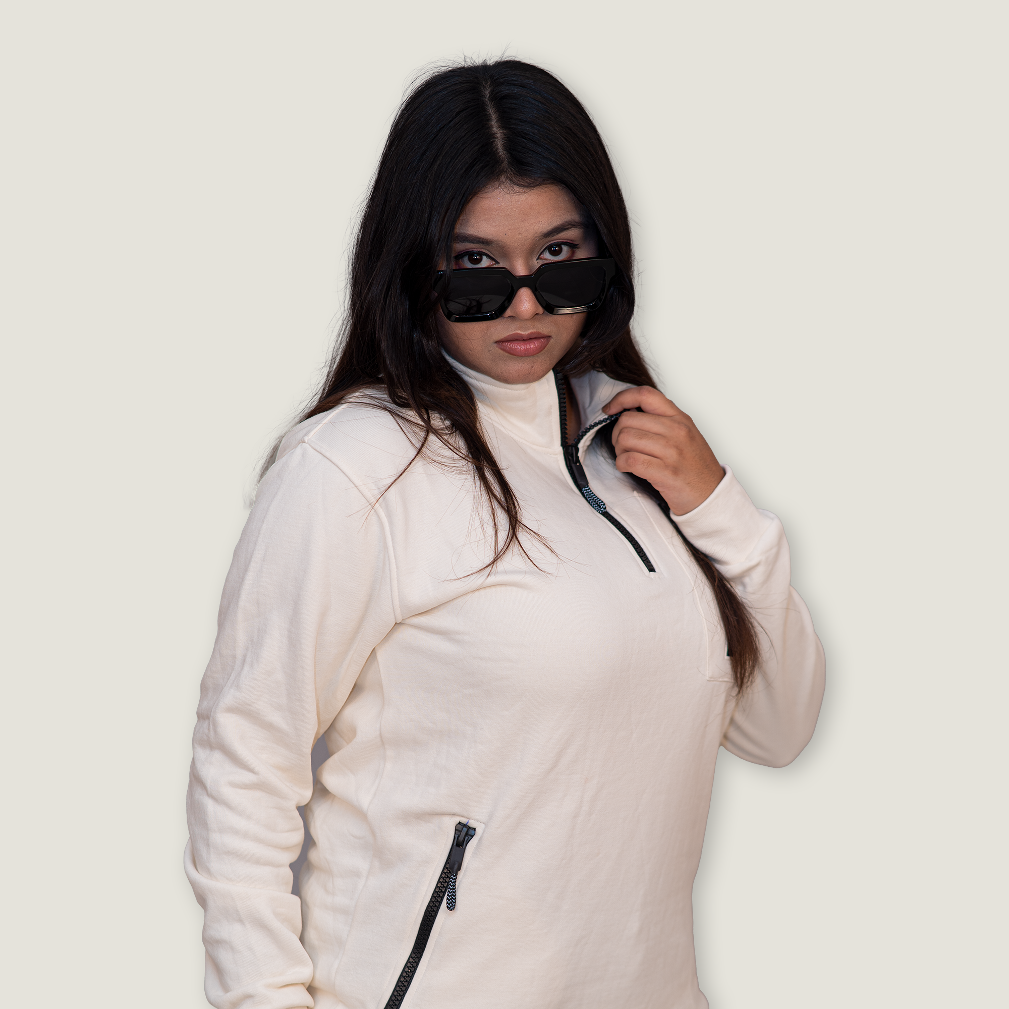 Venso Apex Quater Zip - Ivory